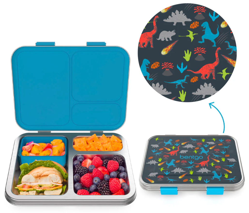 Bentgo Kids Prints Lonchera infantil- Acero Inoxidable