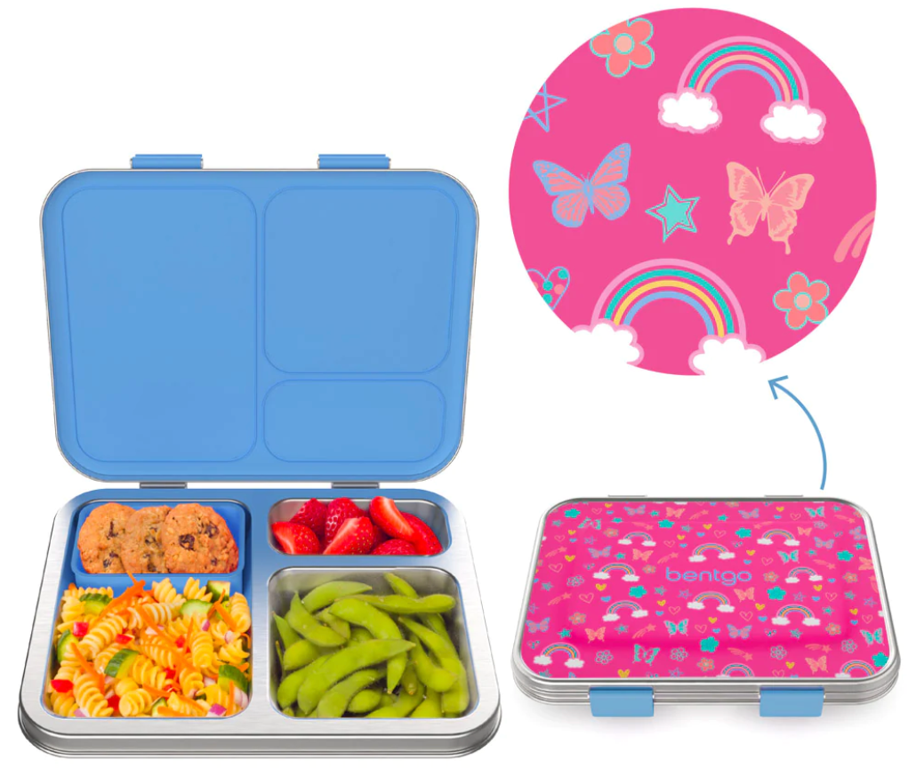 Bentgo Kids Prints Lonchera infantil- Acero Inoxidable