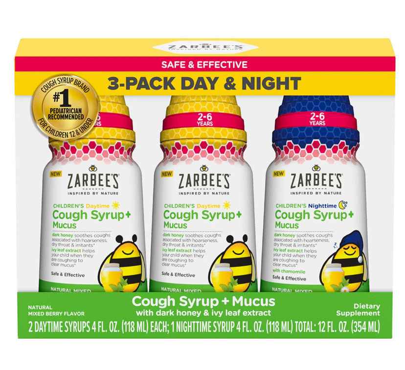 Zarbee’s jarabe para la tos (kit de 3)