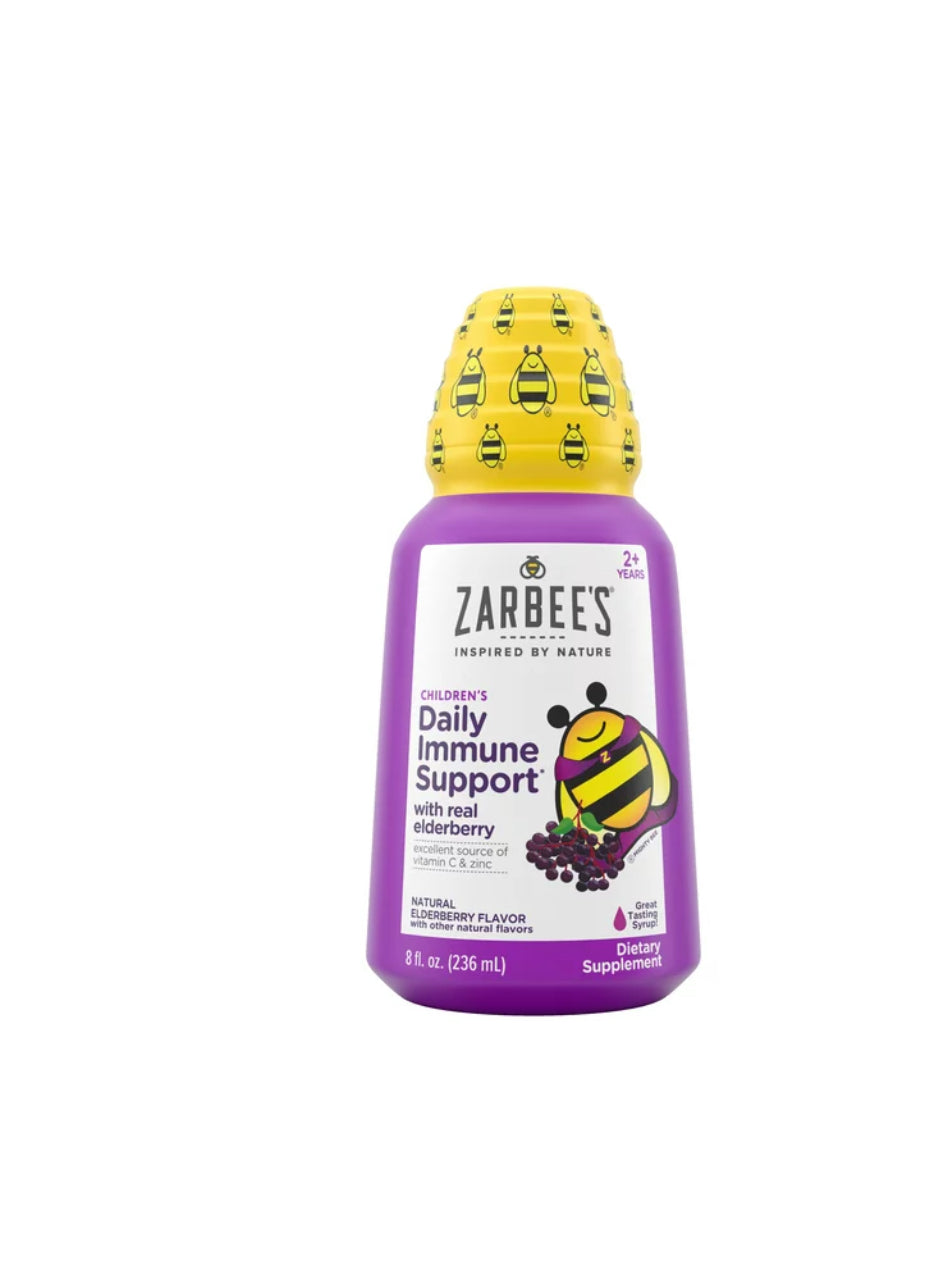 Zarbee's vitaminas de elderberry en jarabe +2 años