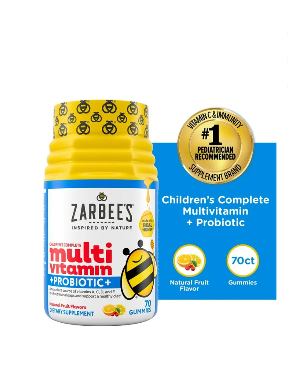 Zarbee's multivitamínico +probióticos +2 años