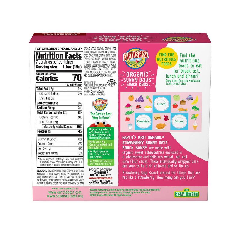 Earth's Best barritas fresa
