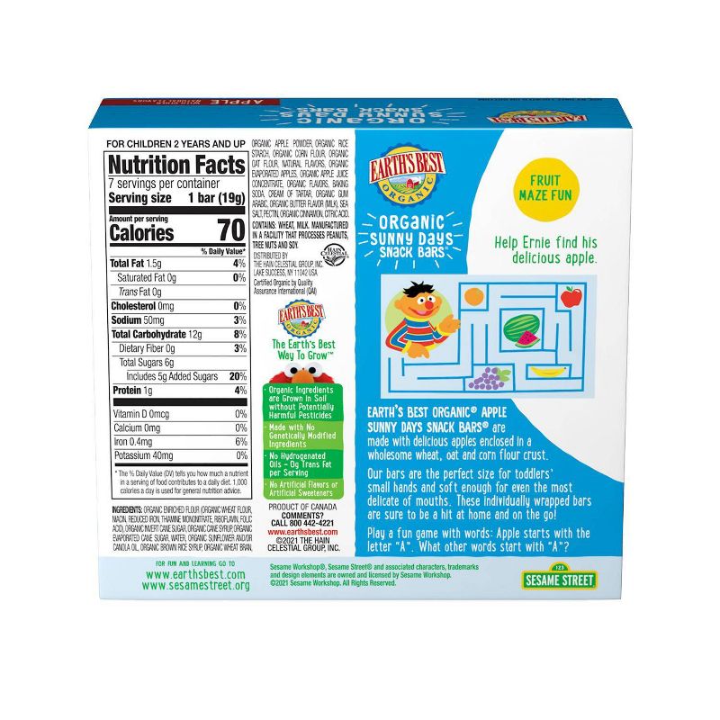 Earth's Best barritas manzana