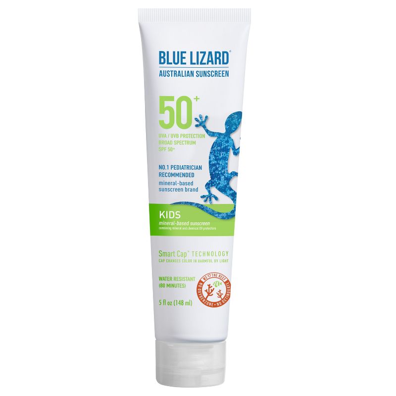 Blue Lizard Protector solar mineral para niños rostro y cuerpo SPF 50 en crema