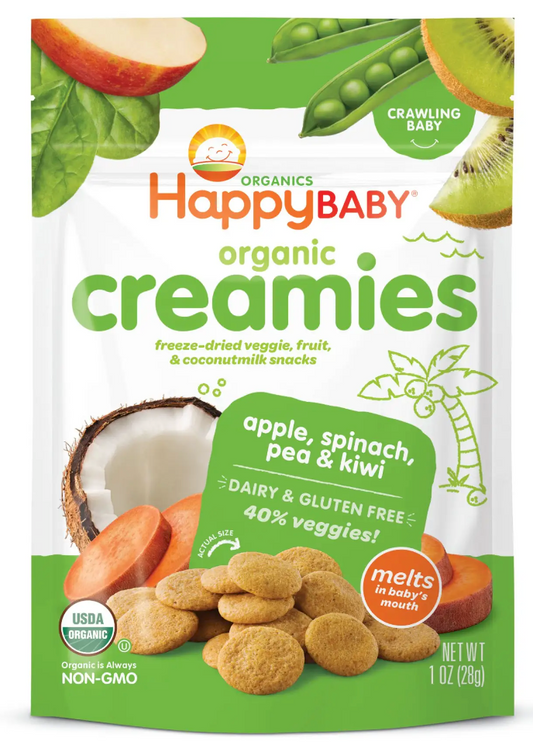 Happy Baby Organics creamies bocadillos de manzana