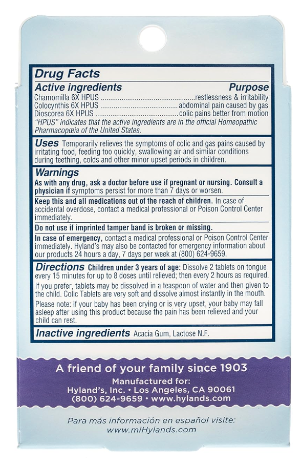 Hyland’s para cólicos