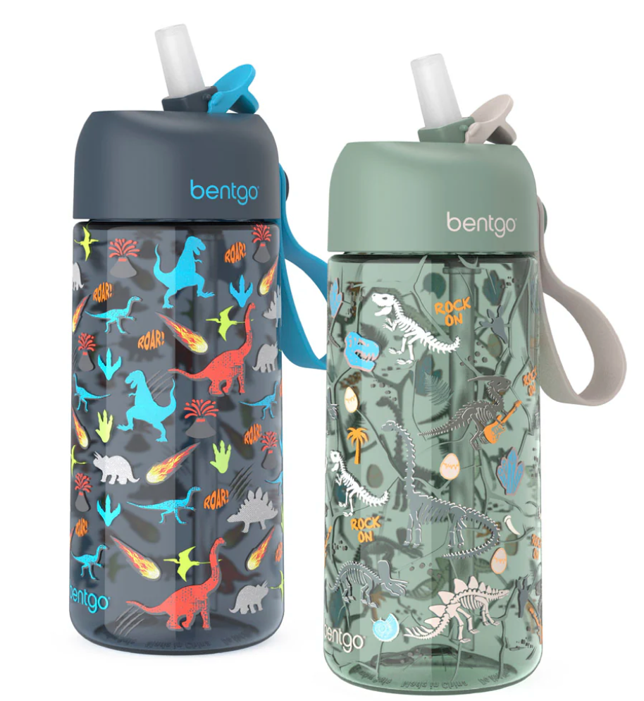 Bentgo - Kit de 2 Botellas de agua para niños 450 ml