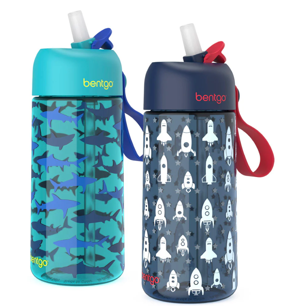 Bentgo - Kit de 2 Botellas de agua para niños 450 ml